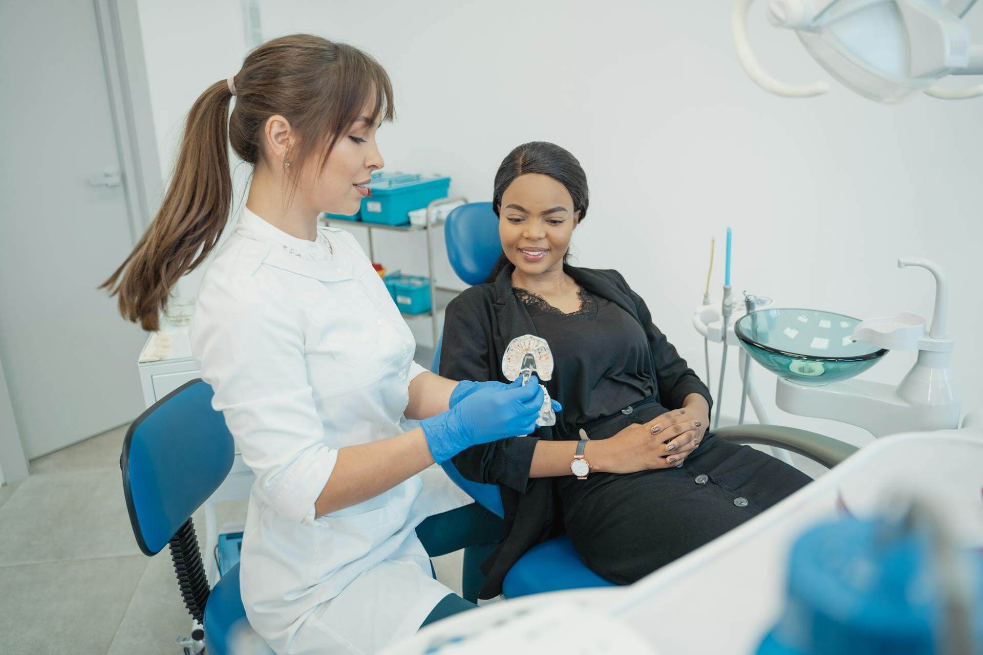 Dental patient relaxing calmly under oral sedation at Woodcreek Dental in Calgary